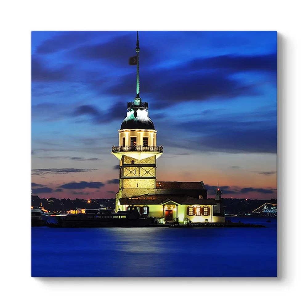 Mavi Kız Kulesi Tablosu - Model 3